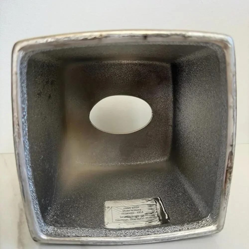 Saturday Knight Ltd Tissue Box Metallic Leaf Tree Branch Design Ceramic‎